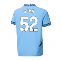 Camisa de time de futebol Manchester City Oscar Bobb #52 Replicas 1º Equipamento 2024-25 Manga Curta